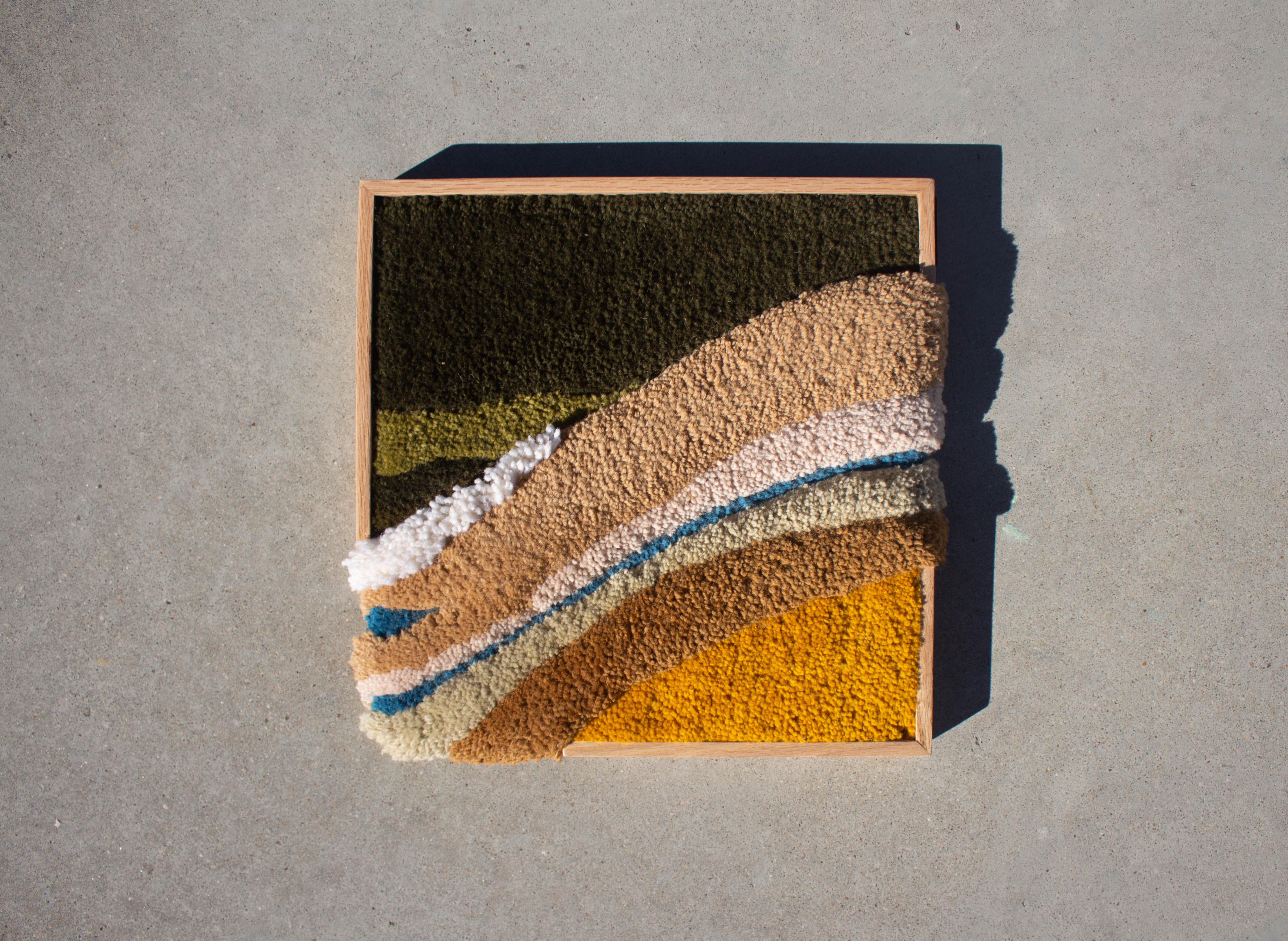 Contemporary wool tapestry duo, Wandkunst, Faserkunst, Textilkunst von Ohxoja im Angebot 3