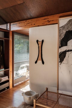 Contemporary Wool Tapestry with Modern Shapes, Opus Mini XVIII by Mira Sohlen