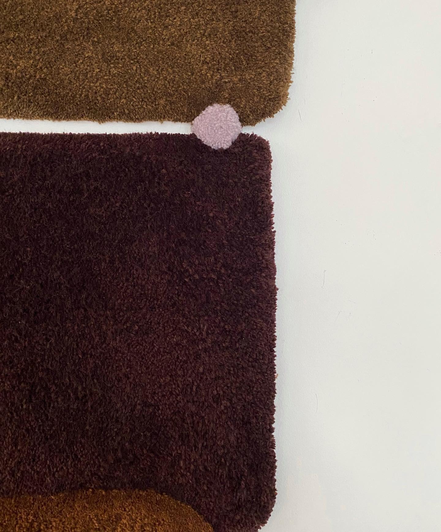 Zeitgenössischer Wandteppich aus Wolle mit modernen Formen, Opus LXV von Mira Sohlen (21. Jahrhundert und zeitgenössisch) im Angebot