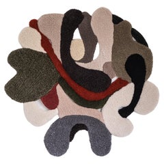 Zeitgenössischer Wandteppich aus Wolle mit modernen Formen, Opus XLI von Mira Sohlen