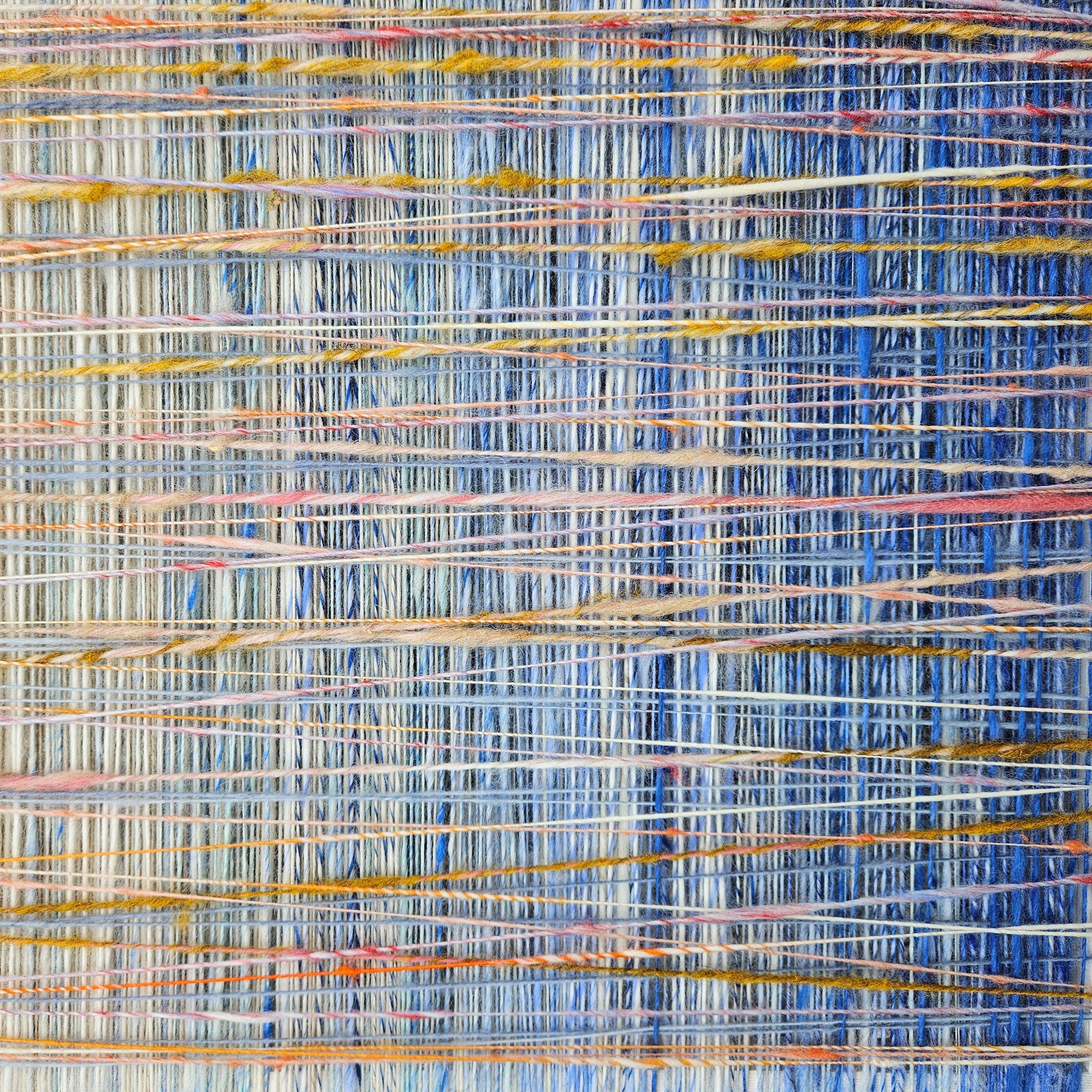 Minimalismo Opera d'arte in lana contemporanea - Oggetto da parete in lana astratto