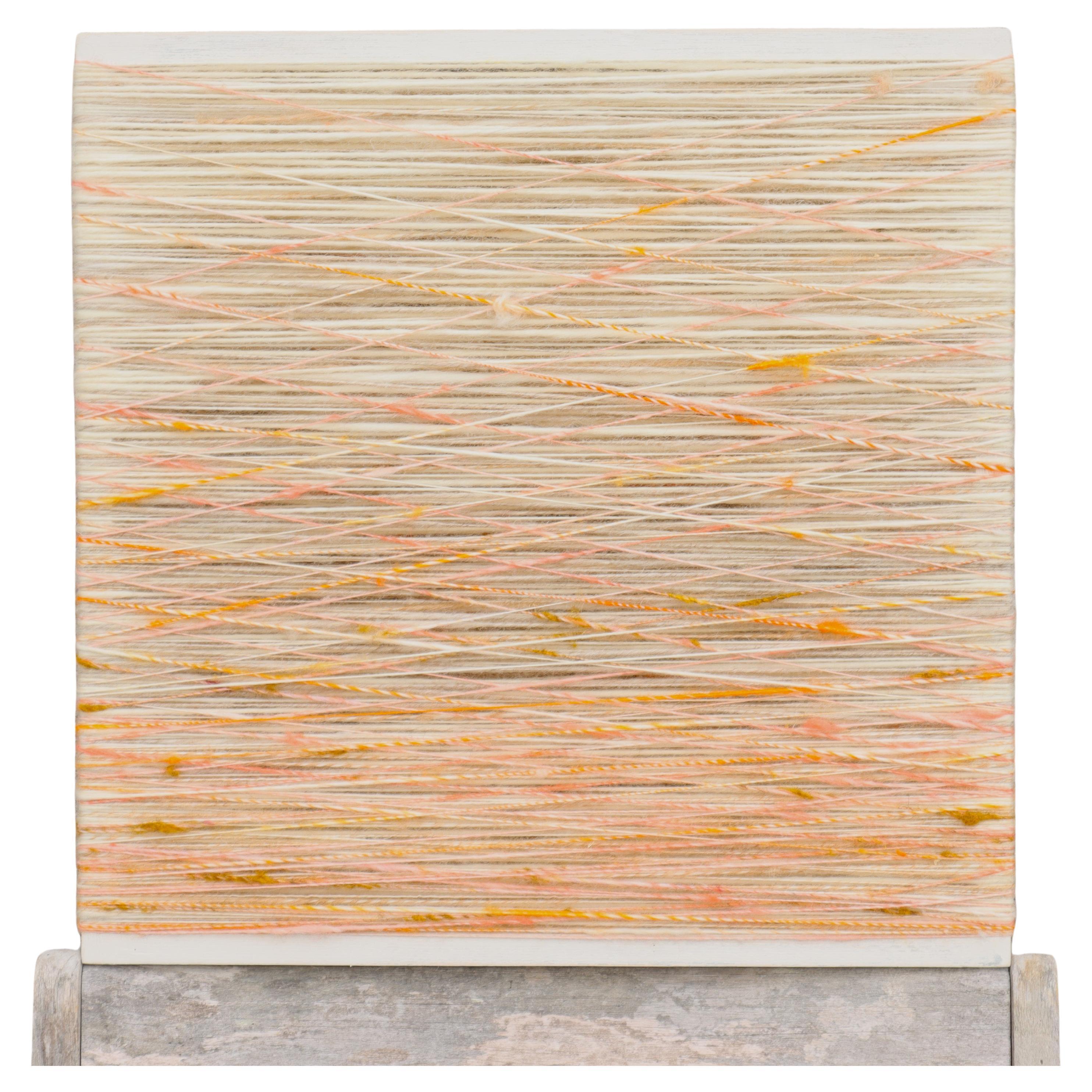 French Contemporary Woolen Art Work - Abstract Woolen Wall Object For Sale