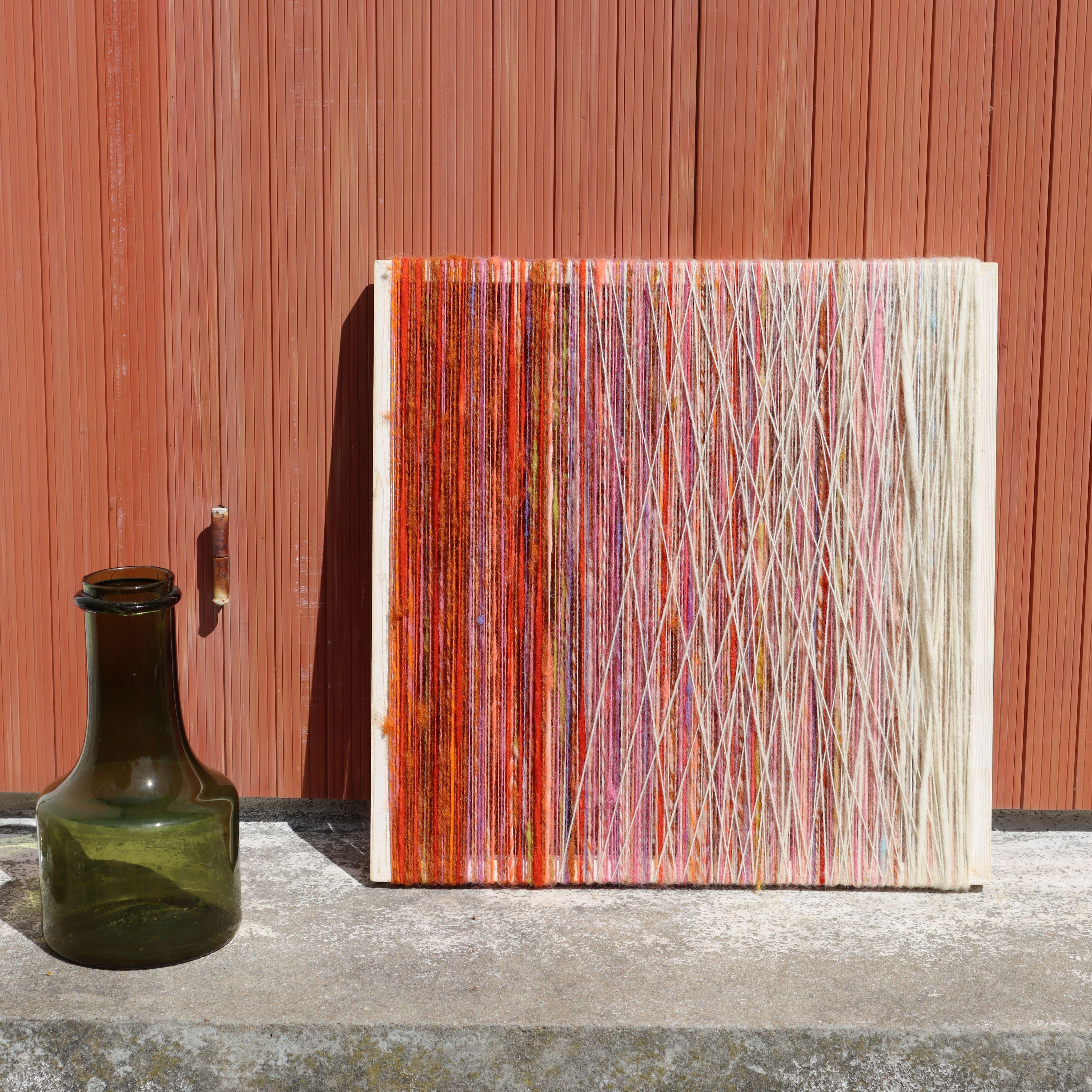 Contemporary Woolen Art Work - Abstract Woolen Wall Object For Sale 1