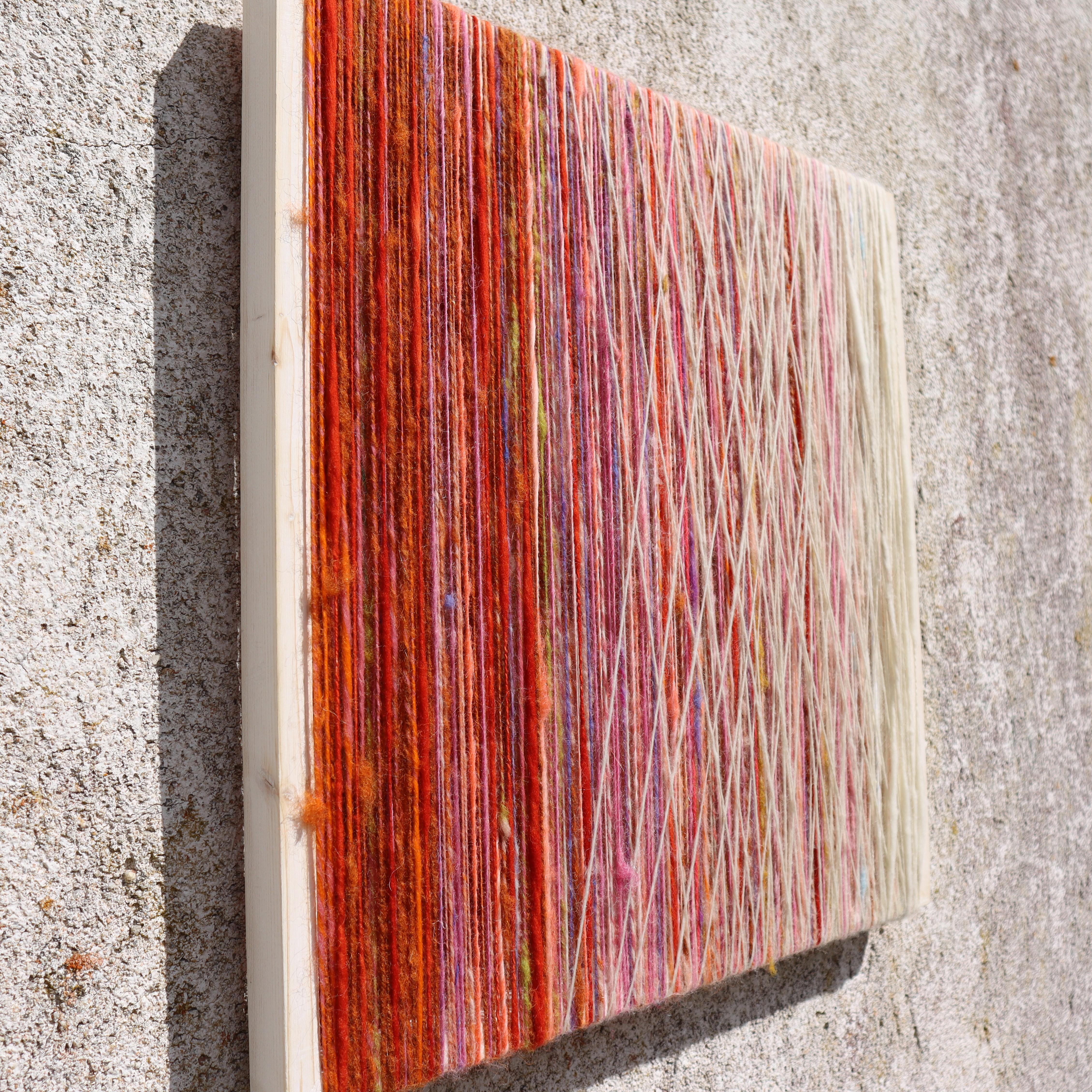 Contemporary Woolen Art Work - Abstract Woolen Wall Object For Sale 2