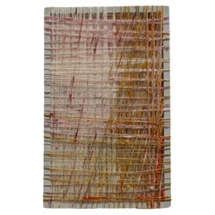 Obra de arte contemporánea en lana - Objeto de pared abstracto en lana