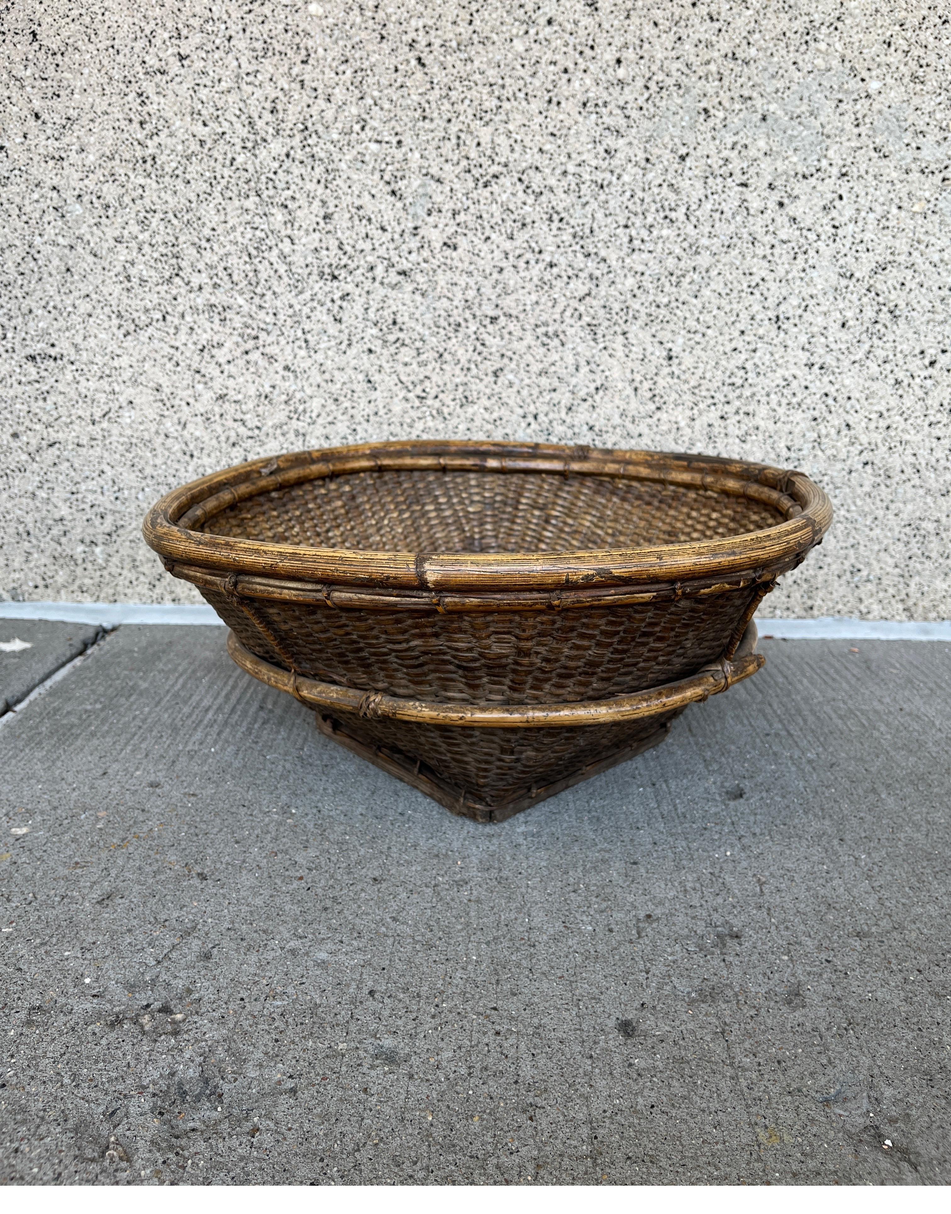 Contemporary Woven Basket, Phillipines In Good Condition In New York, NY