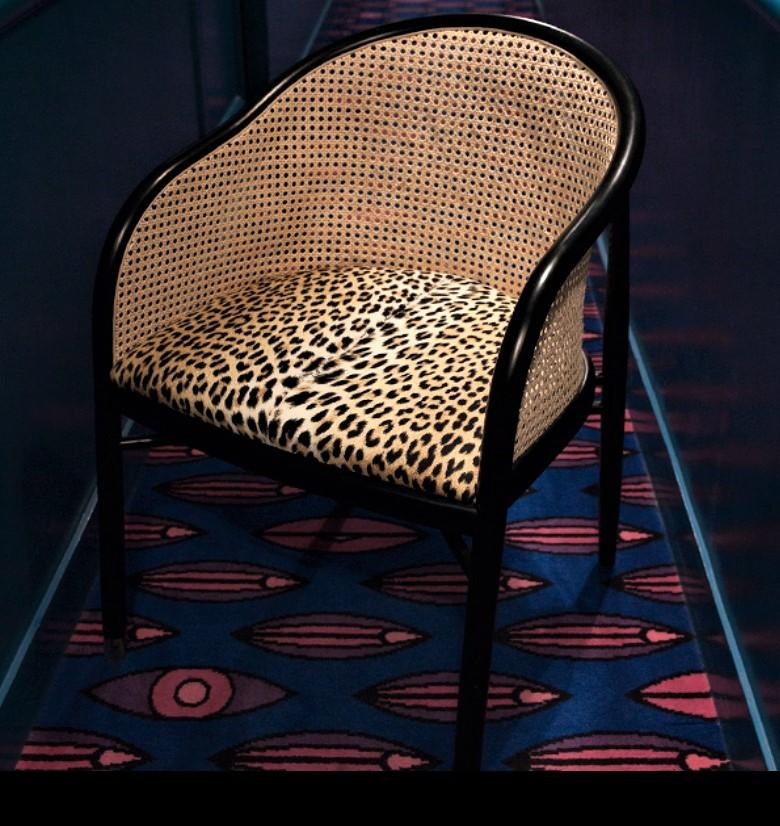 Mid-Century Modern Contemporary Woven Cane Italian Armchair Set