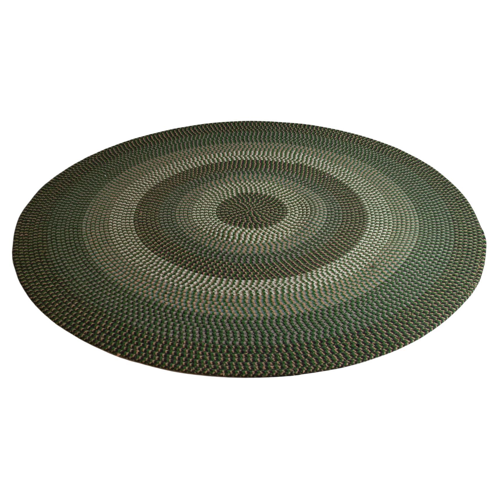 Contemporary Woven Round Rug