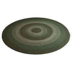 Antique Contemporary Woven Round Rug