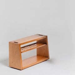 Contemporary Woven Wood Bench 72 cm in Solid Brazilian Wood