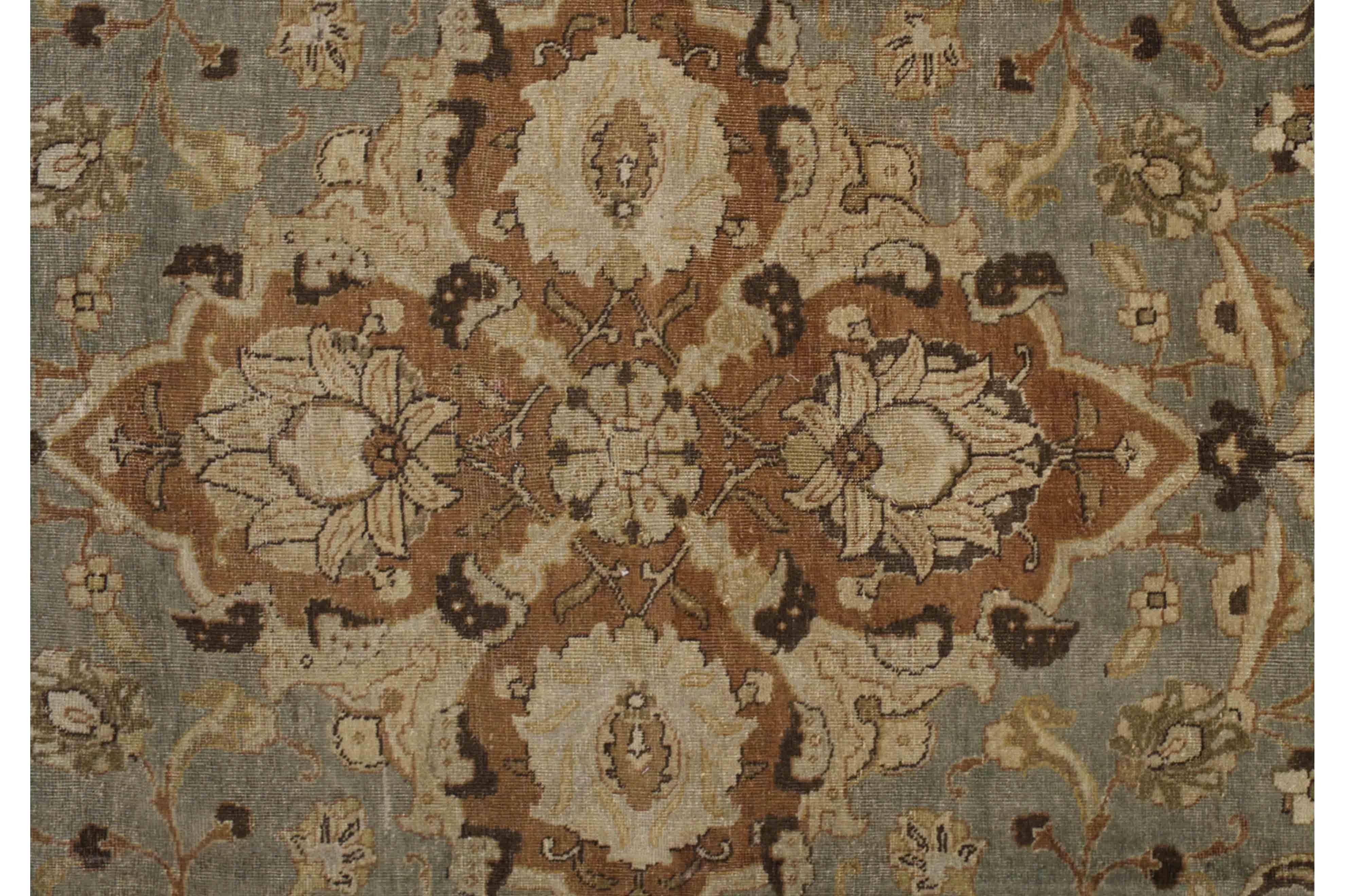 Zeitgenössischer gewebter Wollteppich, 7 ft × 11 ft, natürliche Wolltöne im Angebot 2