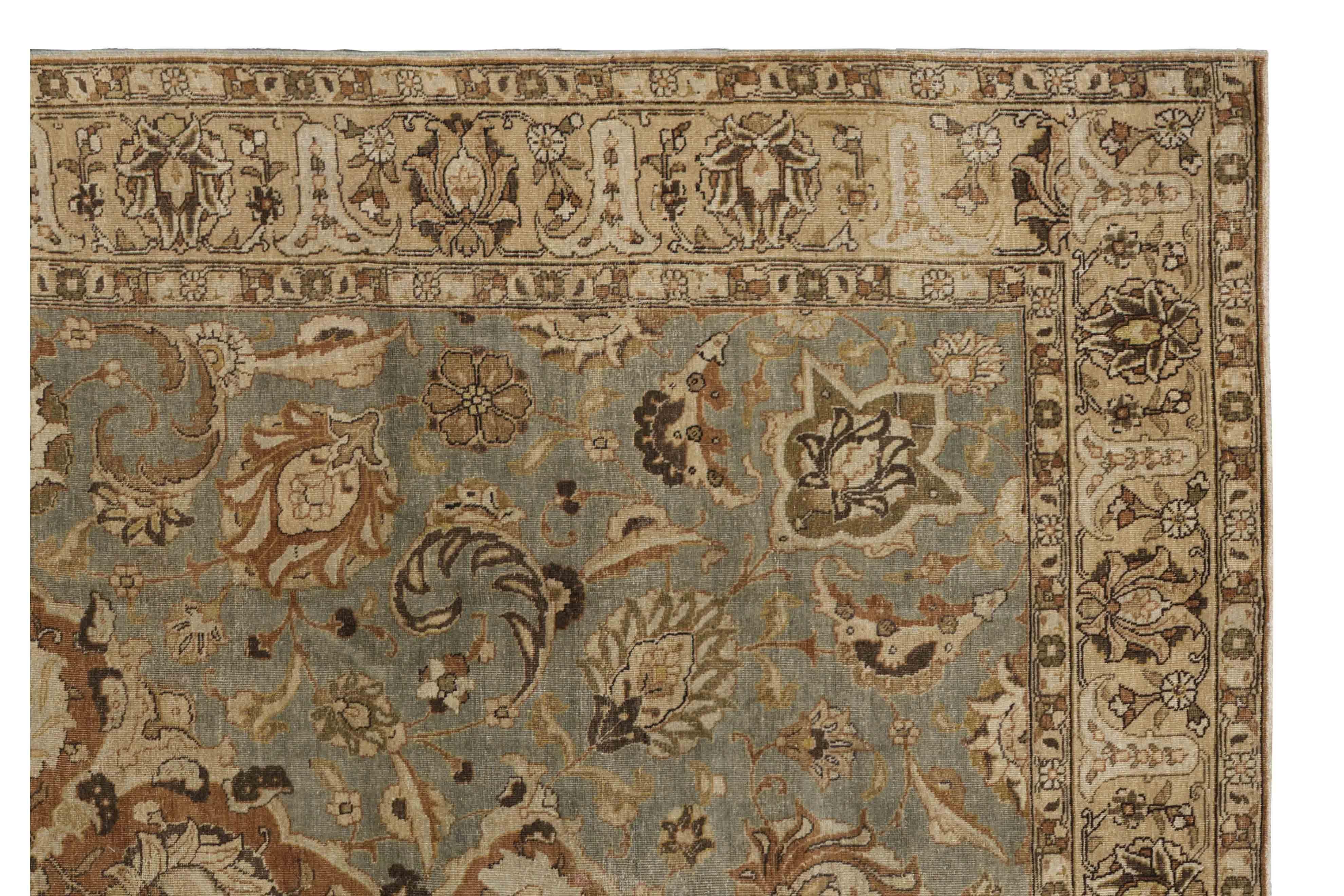 Zeitgenössischer gewebter Wollteppich, 7 ft × 11 ft, natürliche Wolltöne (Wolle) im Angebot