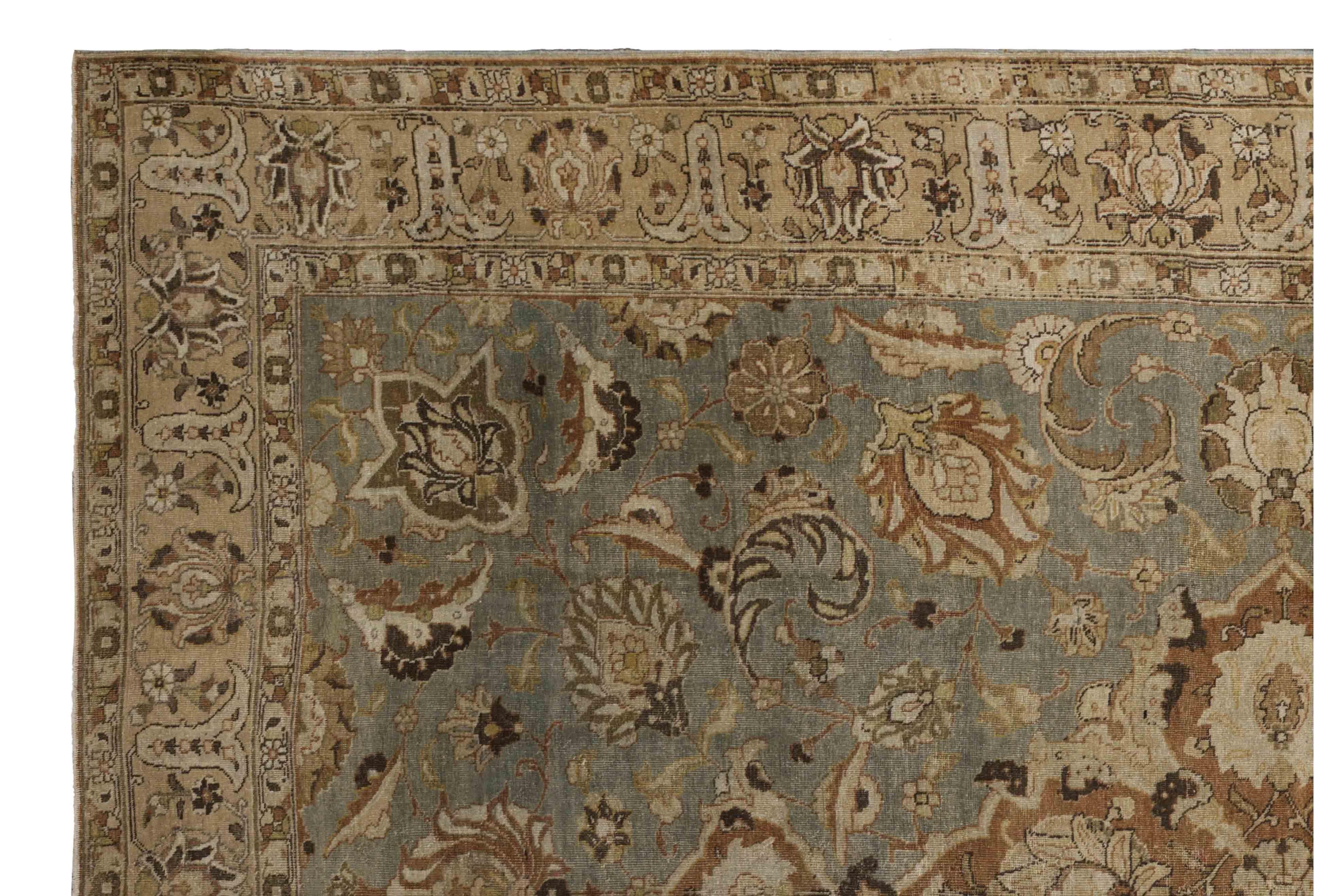 Zeitgenössischer gewebter Wollteppich, 7 ft × 11 ft, natürliche Wolltöne im Angebot 1