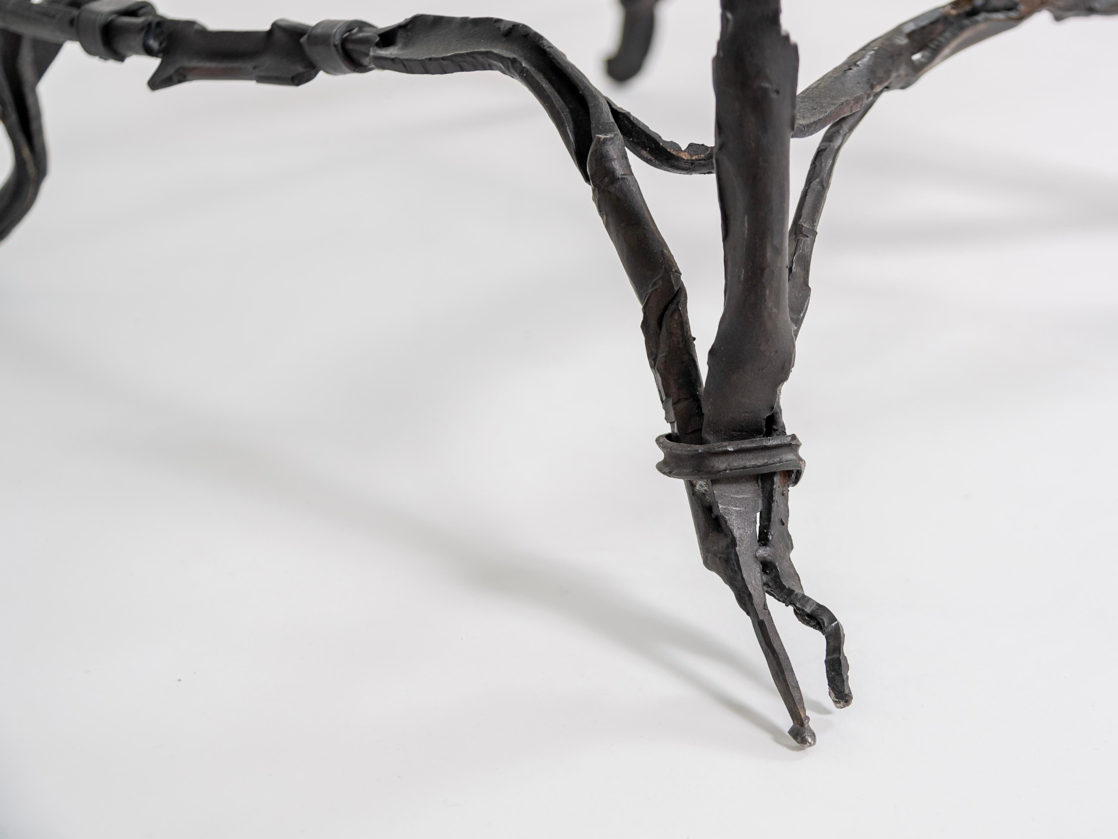 Mesa de centro contemporánea de hierro forjado de Nicolas Thevenin Siglo XXI y contemporáneo en venta