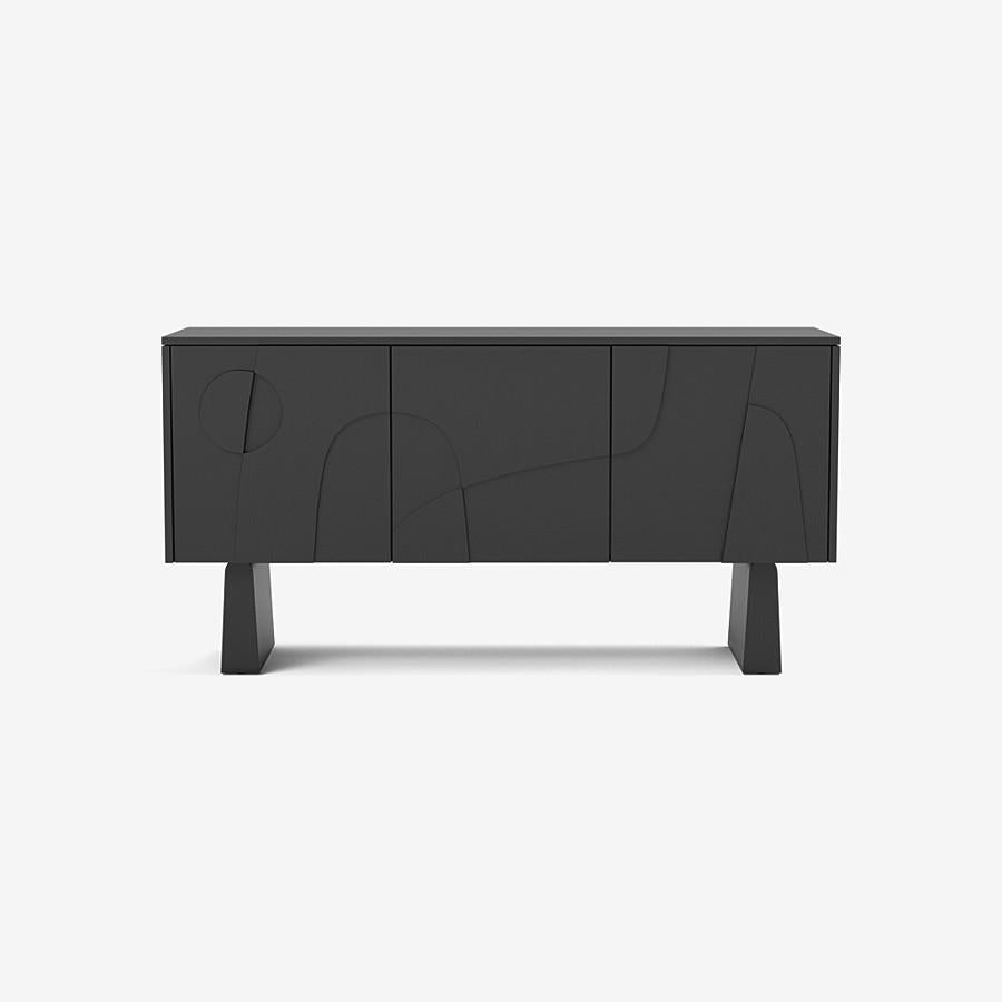 Contemporary 'Wynwood' 3 Sideboard by Man of Parts, Short Legs, Nude Oak For Sale 8