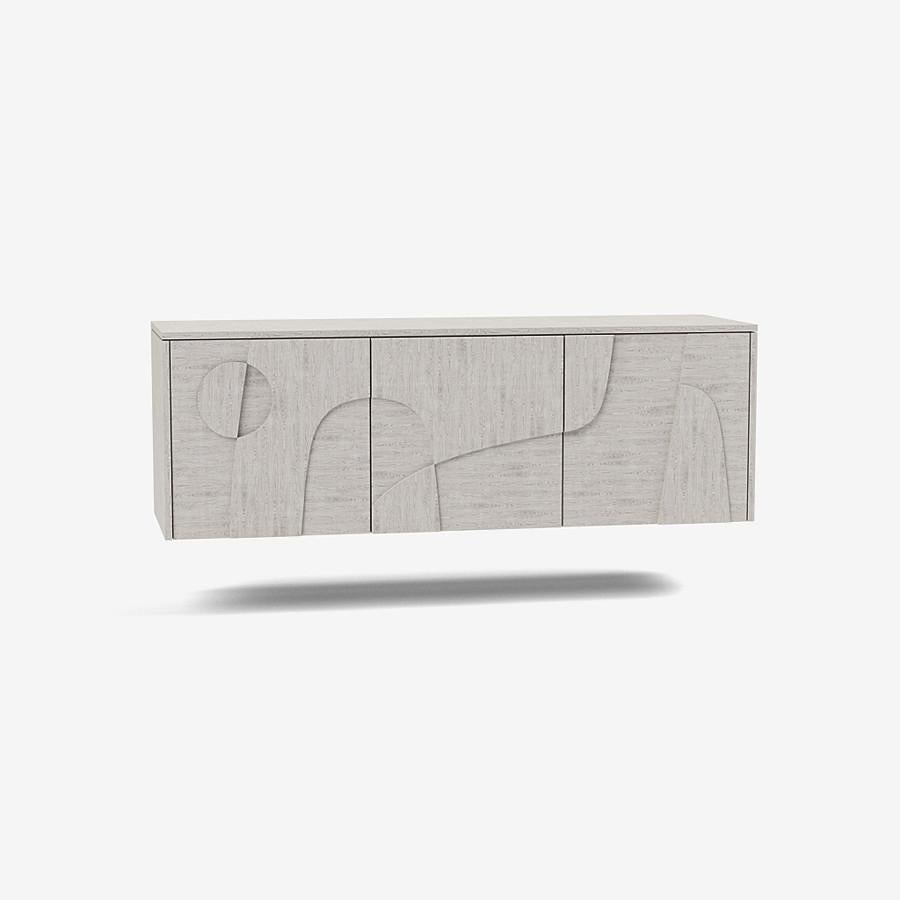 Contemporary 'Wynwood' 3 Sideboard by Man of Parts, Short Legs, Nude Oak For Sale 9