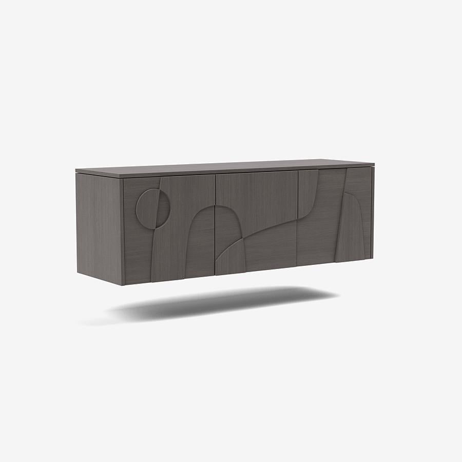 Contemporary 'Wynwood' 3 Sideboard by Man of Parts, Short Legs, Nude Oak For Sale 10