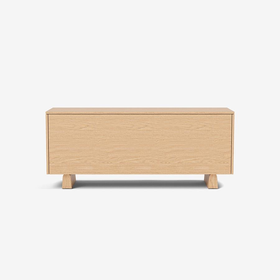 Organic Modern Contemporary 'Wynwood' 3 Sideboard by Man of Parts, Short Legs, Nude Oak For Sale