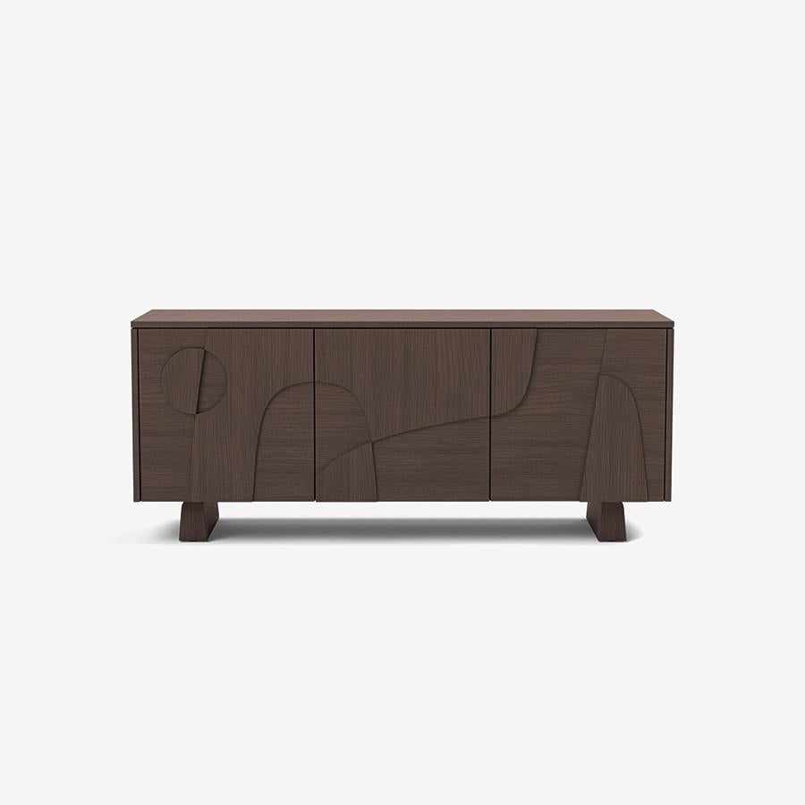 Contemporary 'Wynwood' 3 Sideboard by Man of Parts, Short Legs, Nude Oak For Sale 1