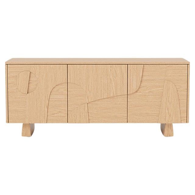 Contemporary 'Wynwood' 3 Sideboard by Man of Parts, Short Legs, Nude Oak For Sale