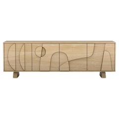 Contemporary 'Wynwood' 4 Sideboard by Man of Parts, Nude Oak, Short Legs