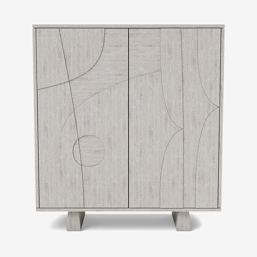 Contemporary 'Wynwood' Cabinet by Man of Parts, Black Oak  For Sale 5