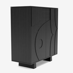 Contemporary 'Wynwood' Cabinet by Man of Parts, Black Oak