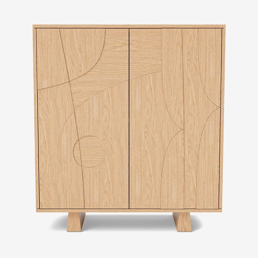 German Contemporary 'Wynwood' Cabinet by Man of Parts, Black Oak  For Sale