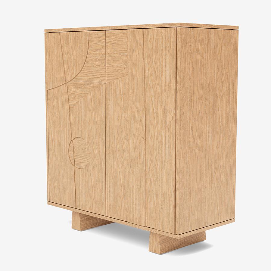 Contemporary 'Wynwood' Cabinet by Man of Parts, Black Oak  In New Condition For Sale In Paris, FR