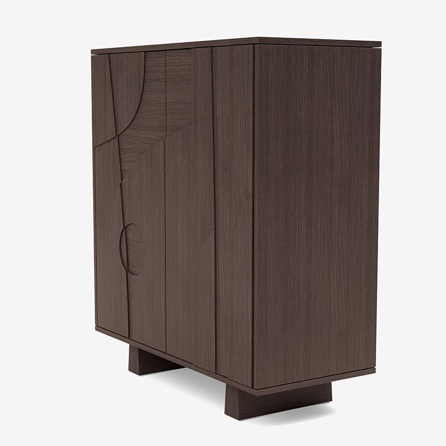 Contemporary 'Wynwood' Cabinet by Man of Parts, Black Oak  For Sale 4