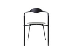 Contemporary chairs w/ Backrest 'Simplex' by Oscar Tusquets, Oyster White