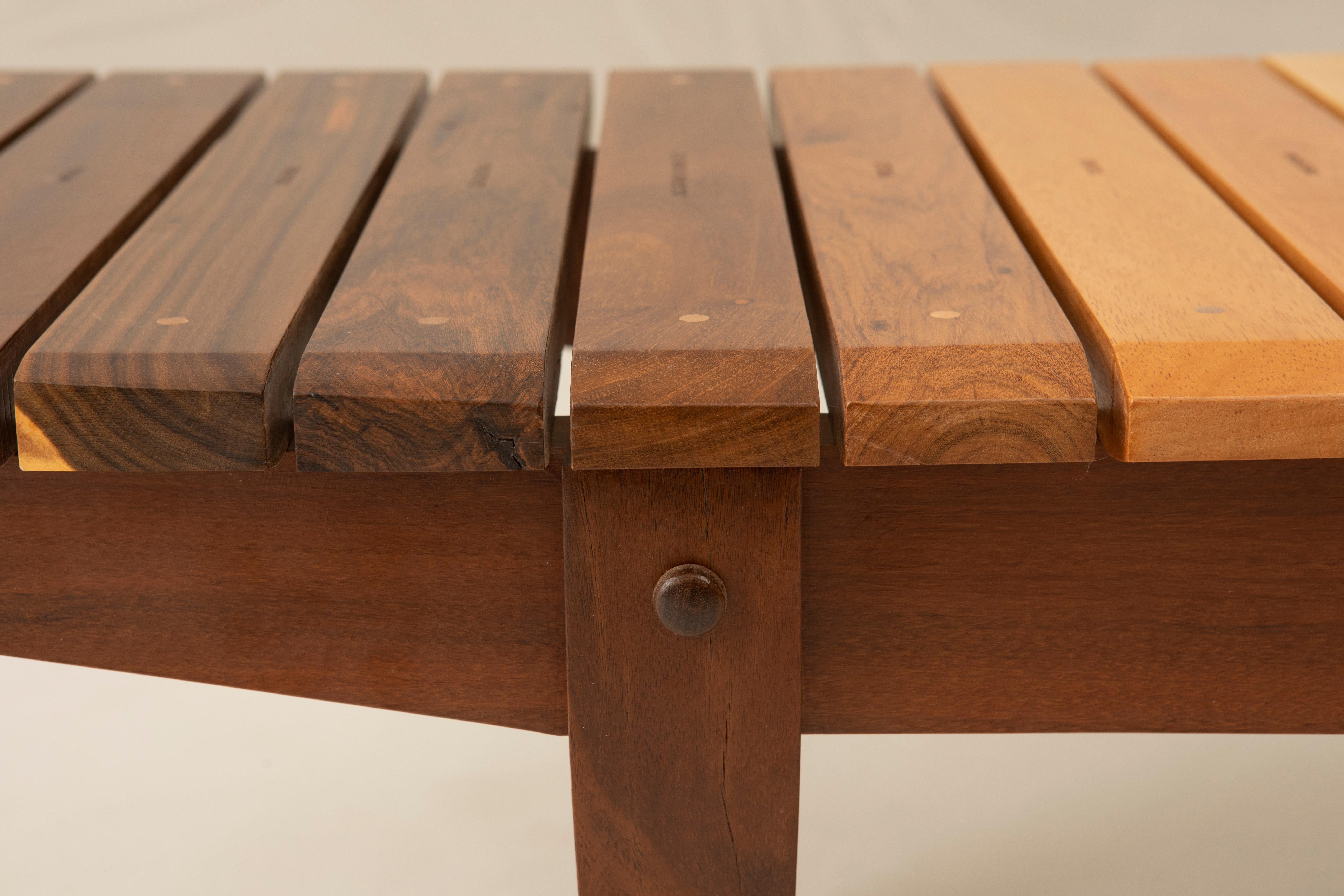 XXIe siècle et contemporain Banc à lattes contemporain 