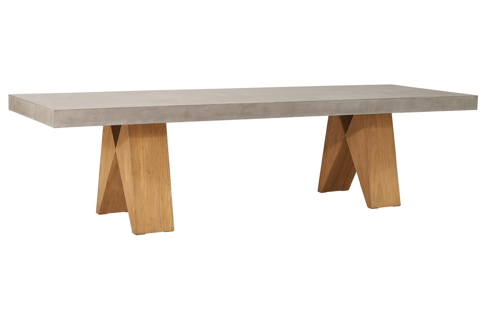 concrete outdoor table