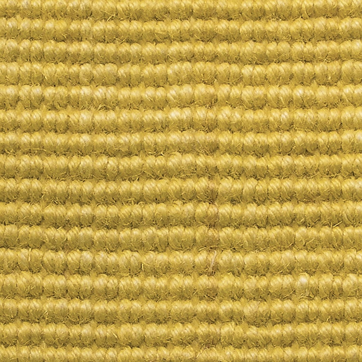 Indian 21st Cent Spring Yellow Natural Jute Rug by Deanna Comellini In Stock 180x250 cm For Sale