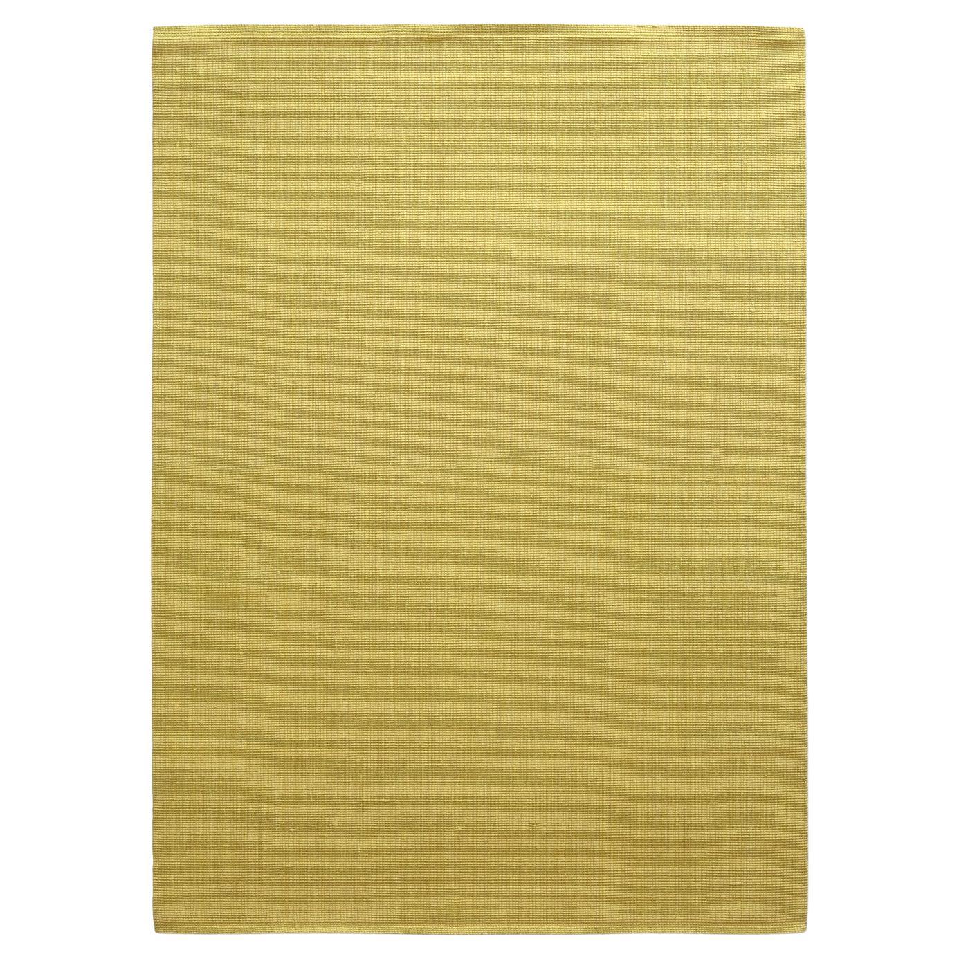 21st Cent Spring Yellow Natural Jute Rug by Deanna Comellini In Stock 180x250 cm