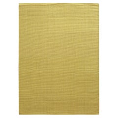 21st Cent Spring Yellow Natural Jute Rug by Deanna Comellini In Stock 180x250 cm