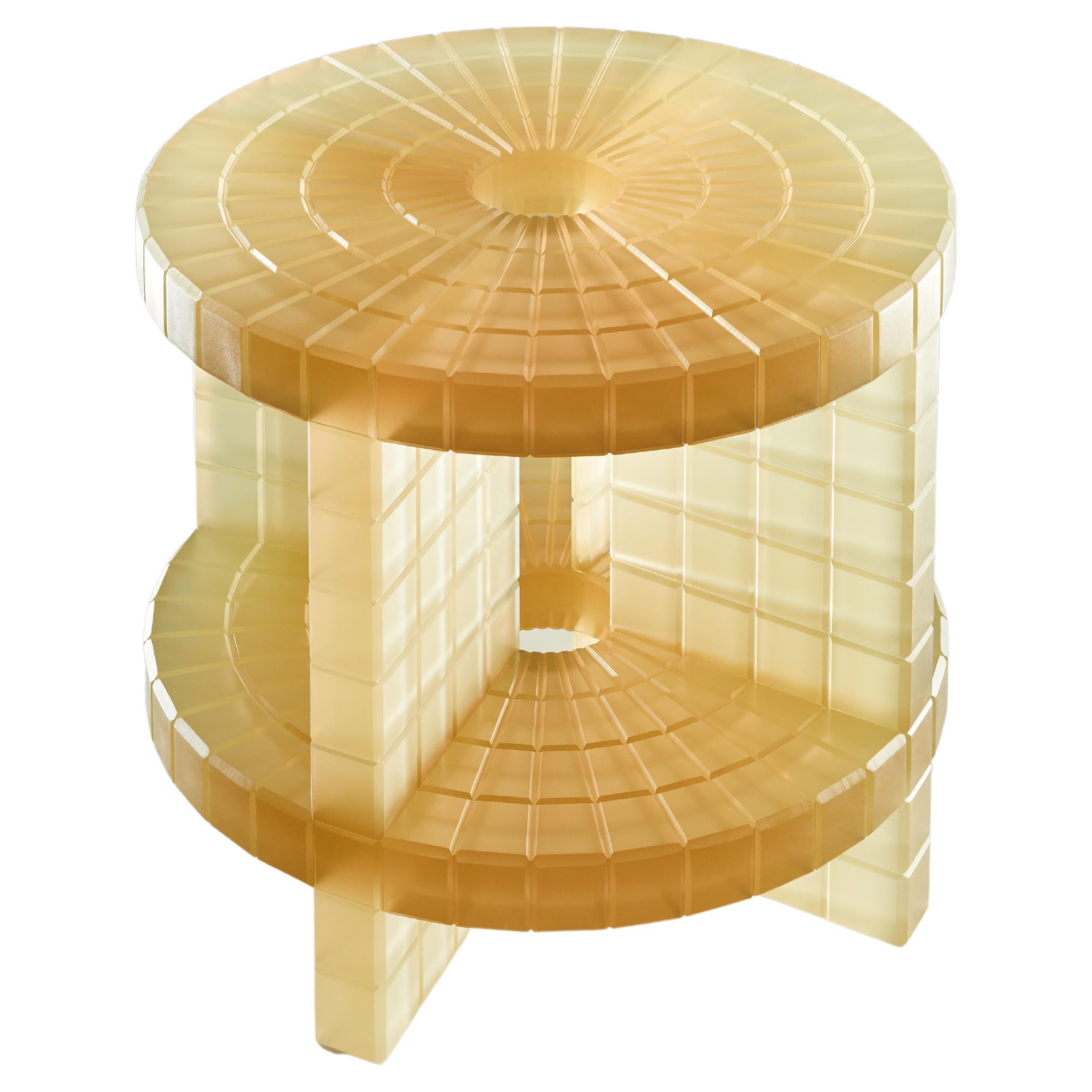 Contemporary Yellow Resin Metropolis Coffee Table By Laurids Gallée For Sale