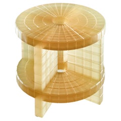 Contemporary Yellow Resin Metropolis Coffee Table By Laurids Gallée