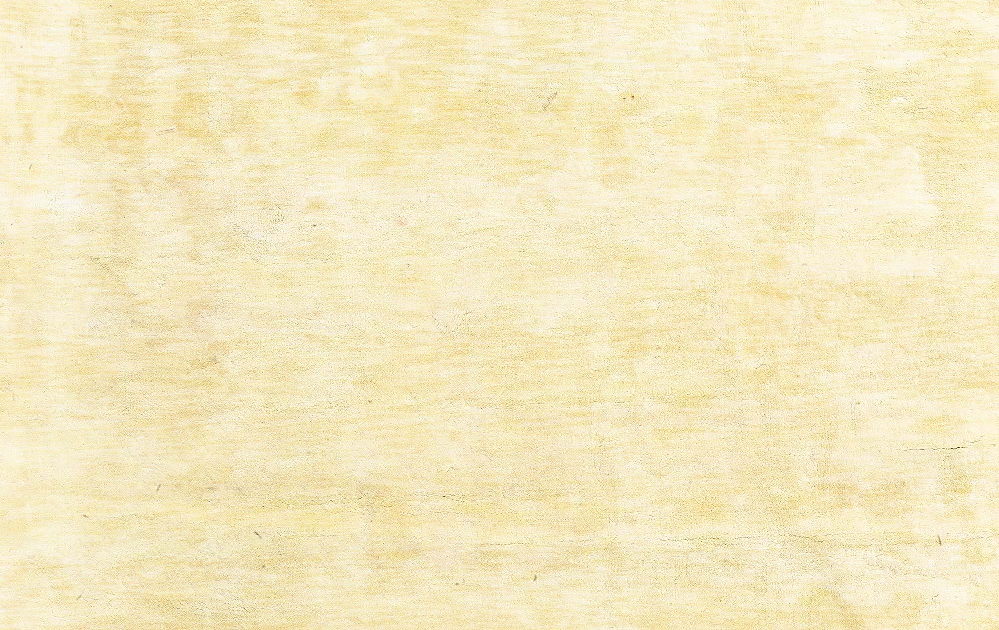 Moderno Tappeto contemporaneo giallo in seta annodato a mano di Doris Leslie Blau in vendita