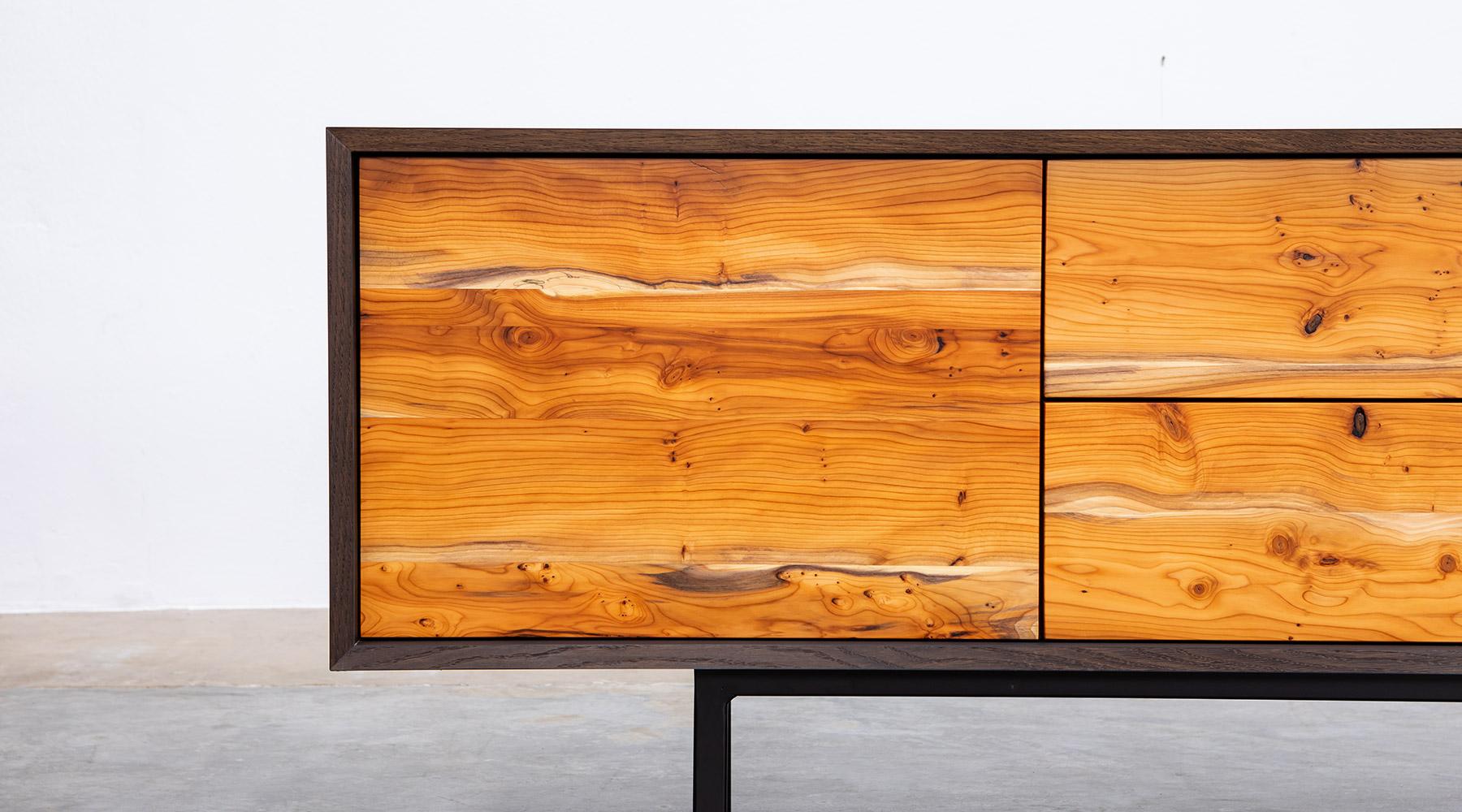 Contemporary Yew Sideboard by Johannes Hock For Sale 3
