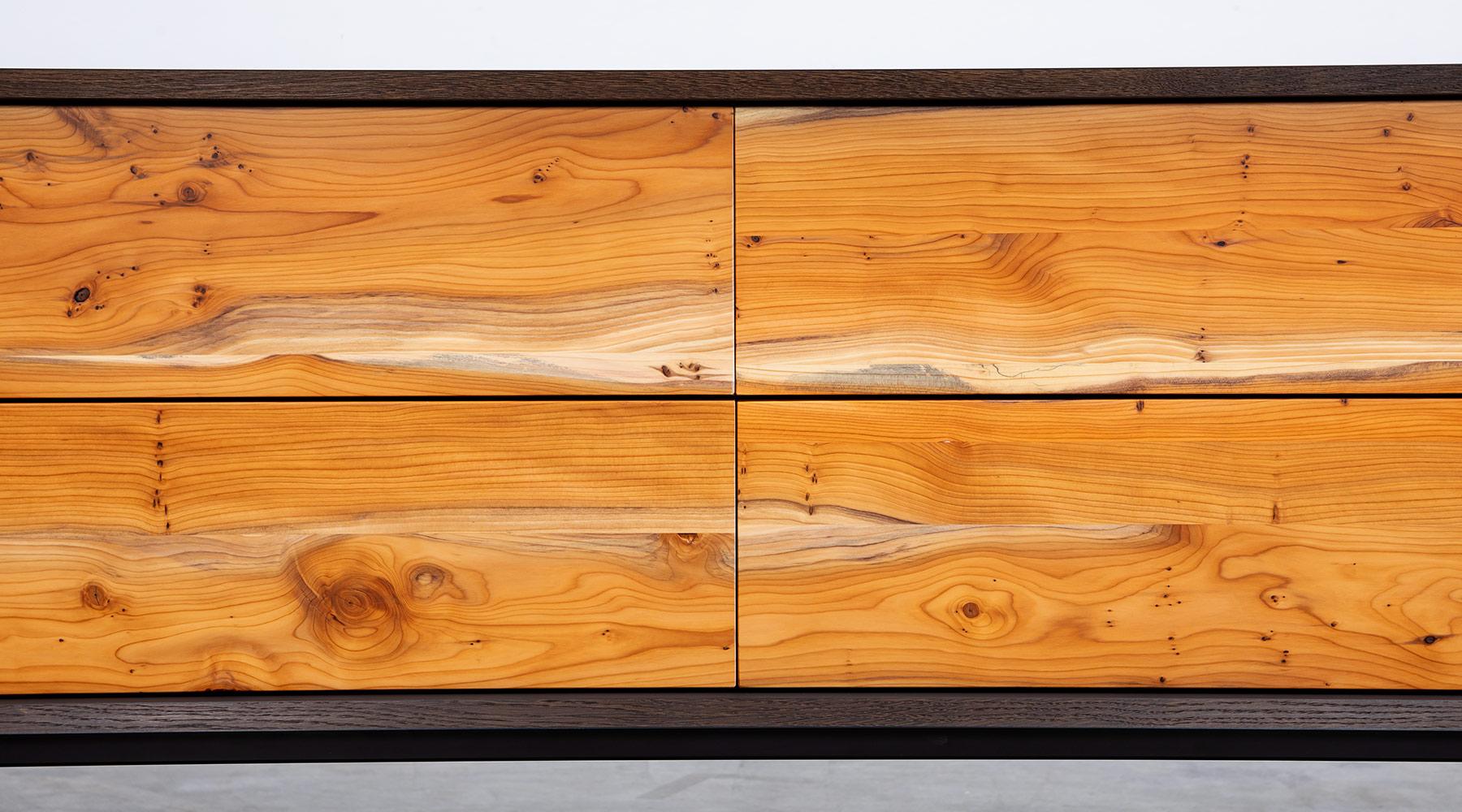 Contemporary Yew Sideboard by Johannes Hock For Sale 4
