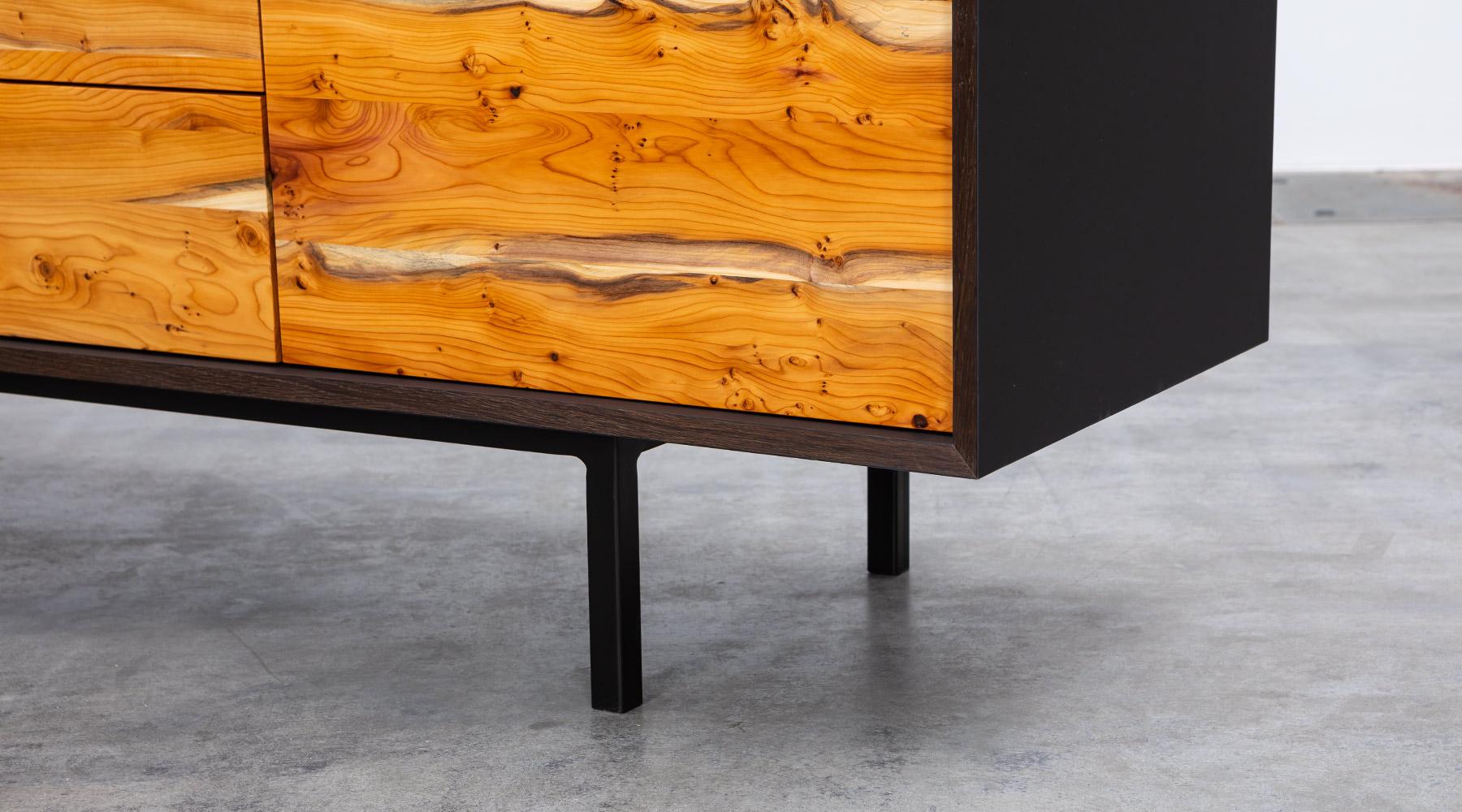 Contemporary Yew Sideboard by Johannes Hock For Sale 10