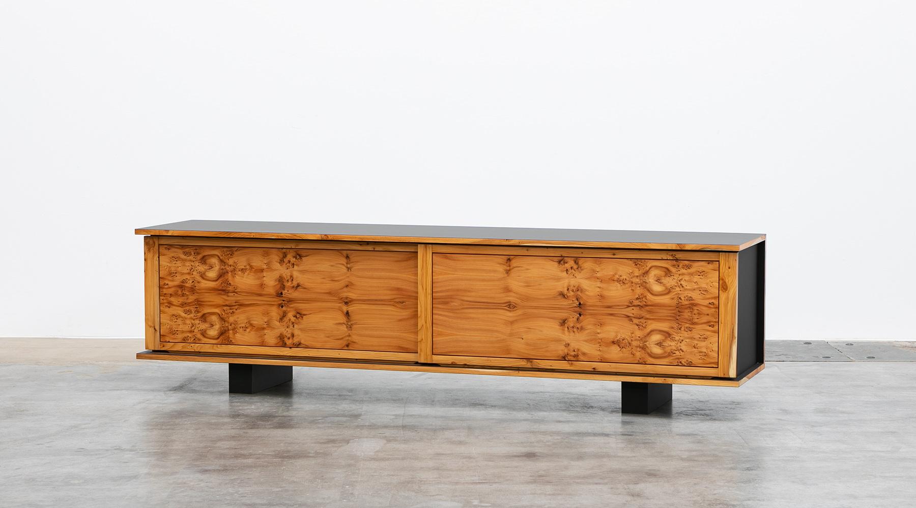 German Contemporary Yew Sideboard by Johannes Hock For Sale