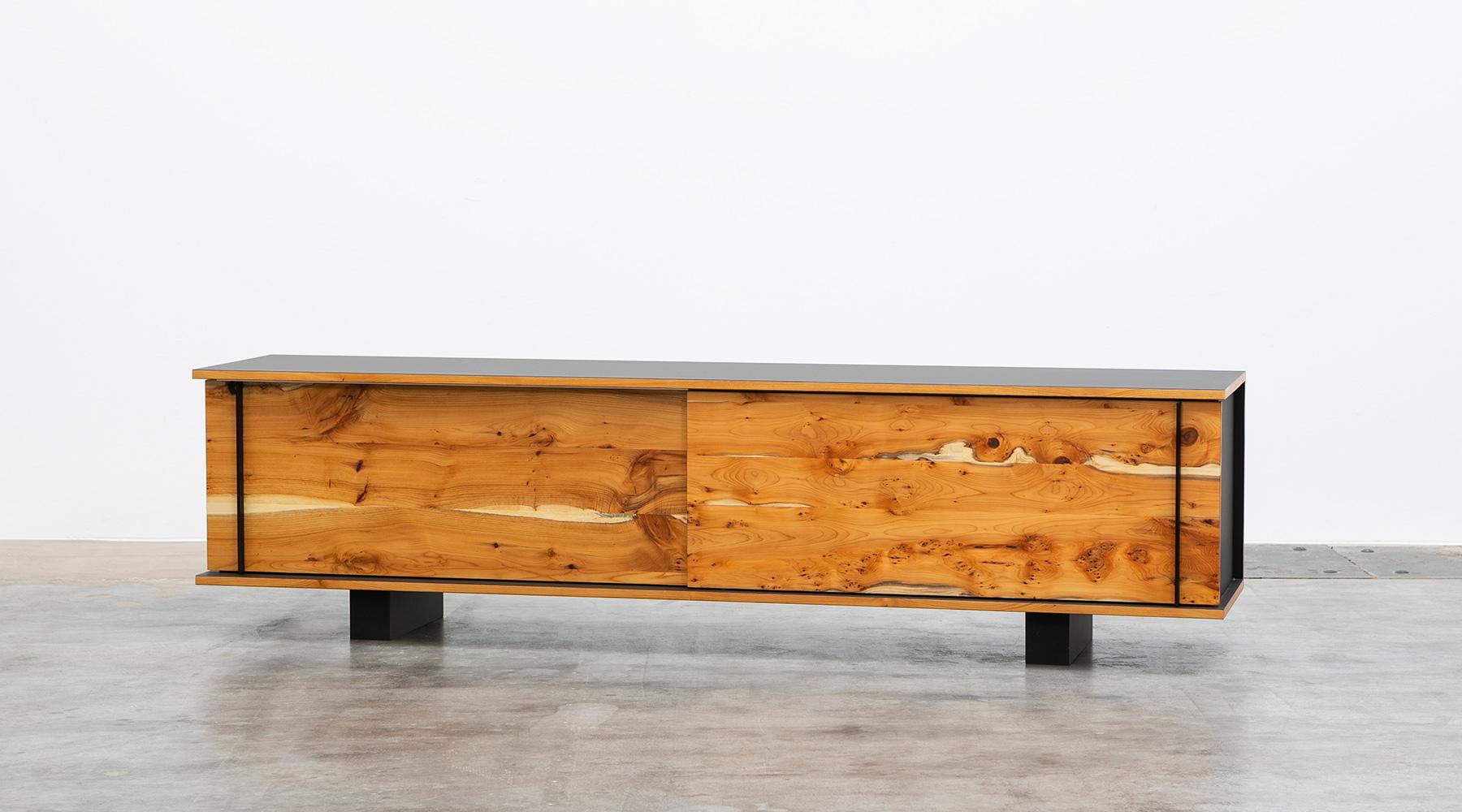 German Contemporary Yew Sideboard by Johannes Hock