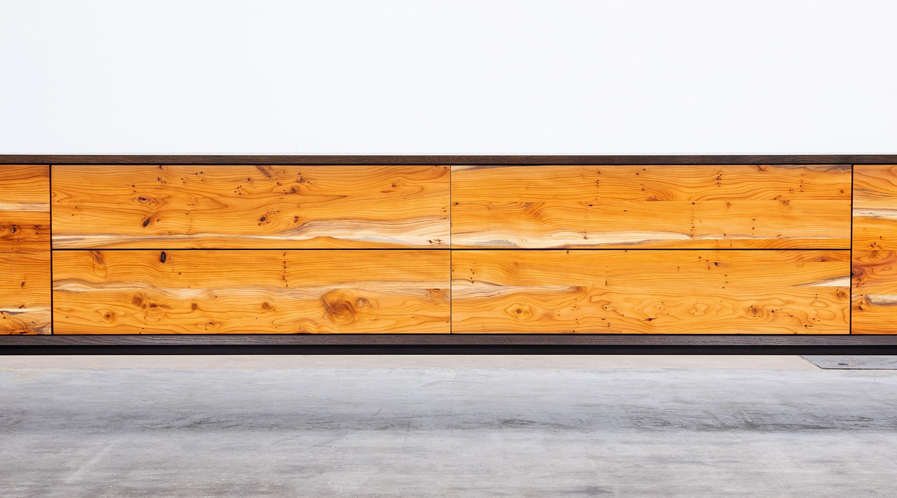 Contemporary Yew Sideboard by Johannes Hock For Sale 2