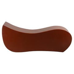 Contemporary "Yi" Bench in Red Bean Lacquer by Robert Kuo, Limited Edition