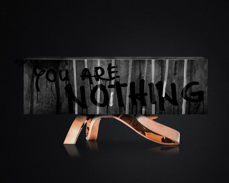You Are Nothing sideboard


Designed by Railis Kotlevs in Iceland

Specifications:

You Are Nothing sideboard
Dimensions: W 180cm x D 40 cm x H 85cm 
Structure: oak veneer, clear lacquer finish
Legs: stainless steel gold or copper