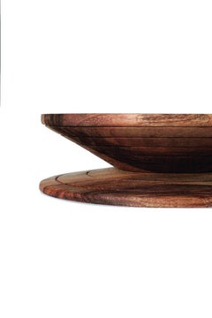 Bandeja y cuenco Yoyo contemporáneo de dos caras, finamente elaborados por Labrica