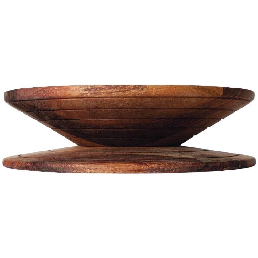 Contemporary Yoyo Two-Sided Serving Tray and Bowl, Finely Crafted by Labrica For Sale