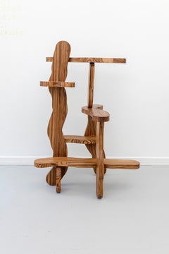 Contemporary Zebrano Wood Shelf by Soft Baroque